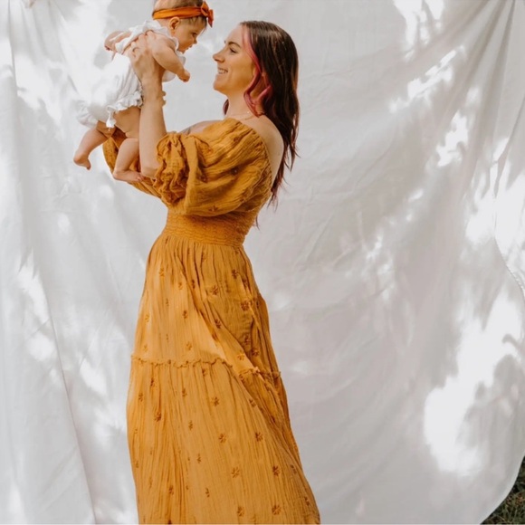 Free People | Dahlia Embroidered Maxi Dress | Small - Picture 7 of 17